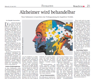 Wiener Zeitung - Alzheimer wird behandelbar